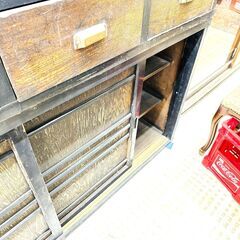 昭和レトロ 水屋箪笥 食器棚 収納 セパレート 古民具 古民家の画像