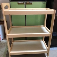 ［売れました］木製3段ワゴン