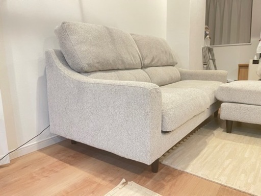 大川家具　ソファ　2.5人掛け　モントレー　オットマン