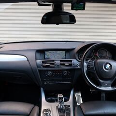 検査7年5月X3 xDrive 35i Mスポーツ REMUSマフラー/20インチAW/ネバダブラックレザー/HDDナビ/地デジ/トップビューカメラ/シートヒーター/ETCの画像