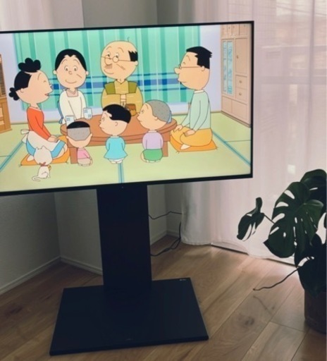 【美品】WALL 壁寄せ テレビスタンド V2 ロータイプ