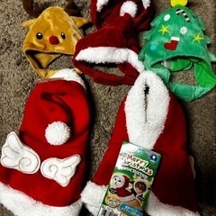 猫ちゃん用クリスマスコスプレセット