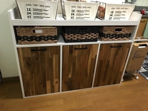 久々手作りゴミ箱収納