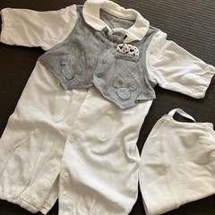 【値下げ】ベビードレス　男の子　50〜60　ディズニー　退院着