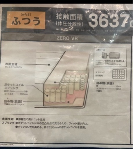 【ニトリ】ベッドフレーム、マットレスセット