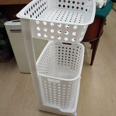 脱衣 カゴ  ランドリーバスケット  洗濯機 ラック 