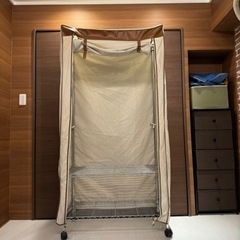 メタルラック ハンガーラック　カバー付き ①