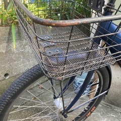 自転車　ネイビーの画像