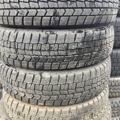 バリ溝 155/65R14 ダンロップ スタッドレスタイヤ 4本セット