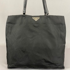 PRADA オールドプラダ 黒ナイロン×レザー 肩かけショルダー...
