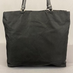 PRADA オールドプラダ 黒ナイロン×レザー 肩かけショルダートートバッグ  アンティーク 昭和レトロの画像