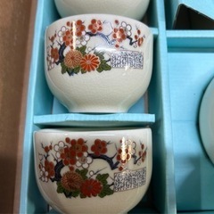 九谷焼き急須湯呑みセットの画像