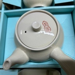 九谷焼き急須湯呑みセットの画像