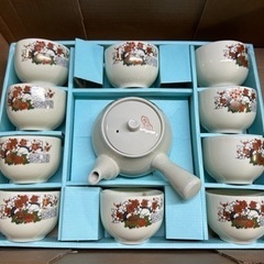 九谷焼き急須湯呑みセットの画像