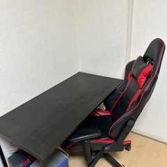 ゲームデスクワークデスク＋ゲーミングチェアセット