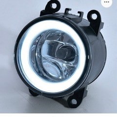 【新品‼️】LED ファイバー イカリング フォグランプ ガラスレンズ H8の画像