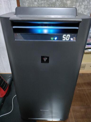 美品シャープ プラズマクラスター2500 加湿空気清浄機 （グレー） KI-LS50