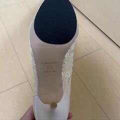 ブライダルシューズ　レース素材　5〜7cmヒールの画像