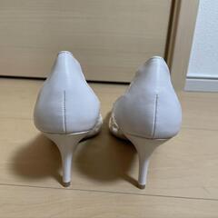 ブライダルシューズ　レース素材　5〜7cmヒールの画像