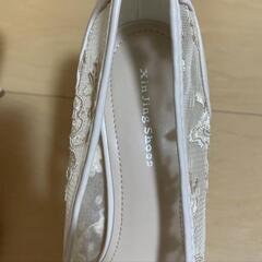 ブライダルシューズ　レース素材　5〜7cmヒールの画像