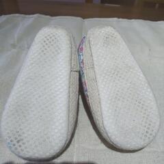 (70)12cm 室内履き 花柄シューズの画像