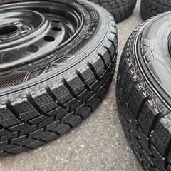 商談中が成立しました🙆広島　軽自動車用　スタッドレスタイヤ　ホイール付き　4本　155 65 14 バリ山の画像