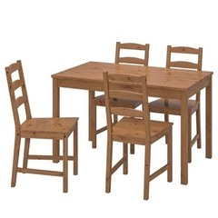 【引取り限定】　IKEA ヨックモック　テーブル&チェア　セット 引き取りに来てくださる方限定】IKEA ダイニングテーブル&チェア