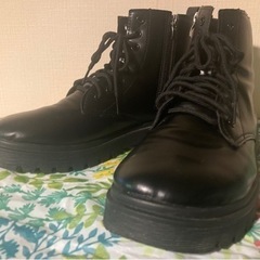 ブーツ黒　26.5 チェルシーブーツ　マーチン風の画像
