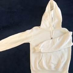 <取引済>GU パーカー(ホワイト)・レディース：M