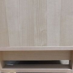 ◆キャビネット◆メーカー不明　組み立て家具　収納棚　一部ガラス　USEDの画像