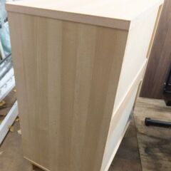 ◆キャビネット◆メーカー不明　組み立て家具　収納棚　一部ガラス　USEDの画像