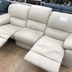 ★ジモティ割あり★ INCANTO インカント イタリア製 リクライニングソファ アイボリー H91×W215×D90 クリーニング済み KJ3822