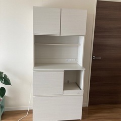 キッチンキャビネット　アイリスオーヤマ　白