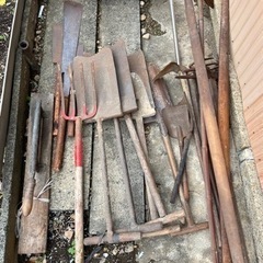 農作業道具　レトロ　の画像
