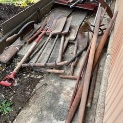 農作業道具　レトロ　の画像