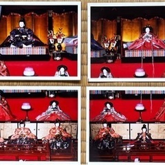 【取引終了】雛人形7段飾り　（京風）御所庭、御所襖、垣根、縁の下、廊下付の画像