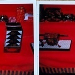 【取引終了】雛人形7段飾り　（京風）御所庭、御所襖、垣根、縁の下、廊下付の画像