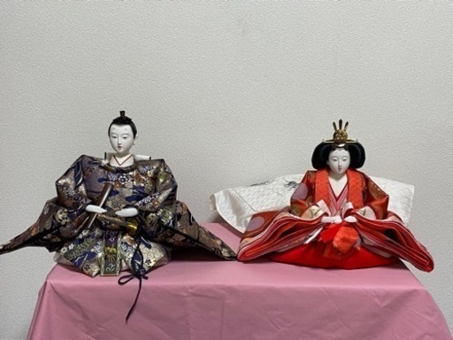 【取引終了】雛人形7段飾り　（京風）御所庭、御所襖、垣根、縁の下、廊下付