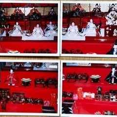 【取引終了】雛人形7段飾り　（京風）御所庭、御所襖、垣根、縁の下、廊下付の画像