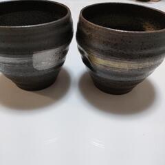 未使用美品☆ペア 湯呑 オシャレの画像