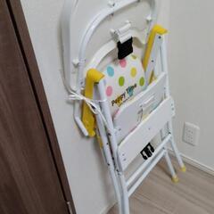 キッズ  ベビーチェア チェア ハイチェア 折りたたみ　トレイ付の画像