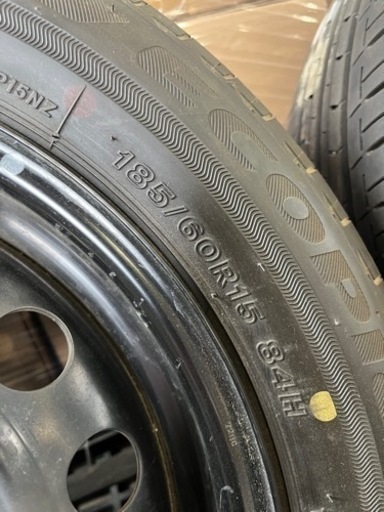 トヨタ　ヤリス　純正スチールホイール　4本　サマータイヤ
