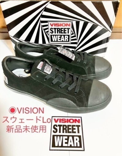 スニーカー　VISION スウェード　ロー　新品未使用　オールブラック