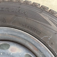 【商談中】軽トラスタットレスタイヤ　4本セット　ホイールセットの画像