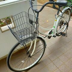 自転車（白）の画像