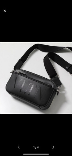 美品VALENTINO ロゴ レザー ポシェット ボディバッグ