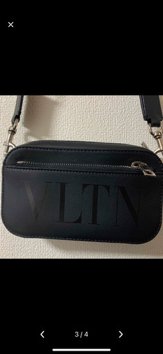 美品VALENTINO ロゴ レザー ポシェット ボディバッグ 
