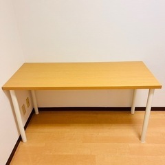 美品　ニトリ　テーブル　59×140cm ライトブラウン　組み合...
