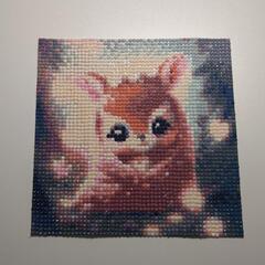 ダイヤモンドアート完成品の画像