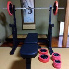 セーフティパックI / ラバーバーベルセット70kg / シャフト180cm・160cm │ ベンチプレス マシンセット トレーニングベンチ バーベル  ダンベル ラバー